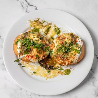 Kachori Chaat Plate
