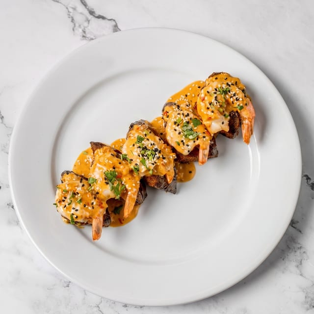 Spicy Eggplant with Shrimp Plate.